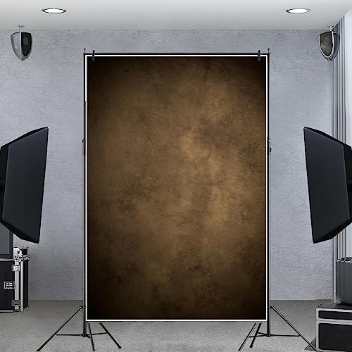 6x8ft Vinyl Texture Abstract Background Character Photo Backdrop Professional Portrait Photography Studio Booth Props (Dark Brown) - color: E01, size: 6x8ft