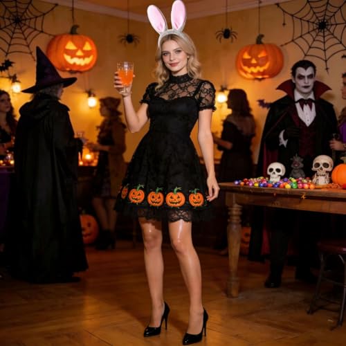 YNITSED Bunny Ears Headbands for Women Cosplay Costume Accessories - color: G