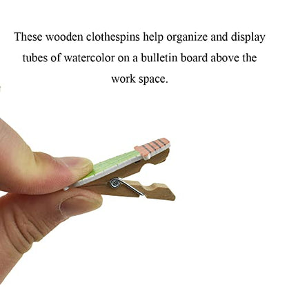 HAHIYO Cactus Painted Mini Wooden Clothespin Clip with 6.56 Feet Jute Twine Photo Paper Holders 1.38inch Tight Clamp Not Fray Rope Post Notices Handy Read for Hanging Postcard Wedding 20PCS - size: Cactus(with rope) 1.38 inches 20 Pack