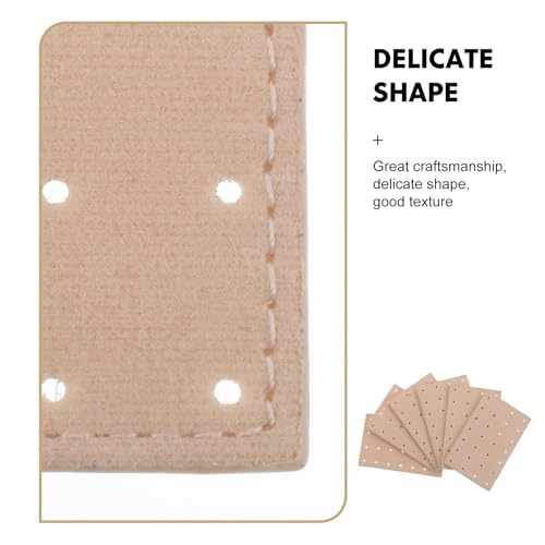 BESPORTBLE 6PCS Earring Organizer Boards: Portable Multi Hole Fabric Pegboard Display Stand Ear Studs Display Holder Earring Showcase Board for Travel Home