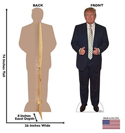 Cardboard People Donald Trump Life Size Cardboard Cutout Standup - color: Donald Trump