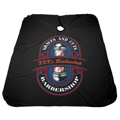 Custom Barber Cape, Personalized Haircut Salon Cape for Men - color: S-barber1