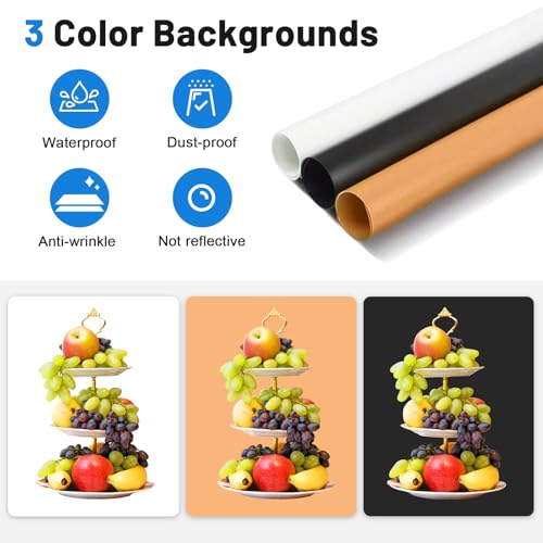 32x32 Inch Photo Studio Photo Light Box for Photography, 405 LED Large Lightbox with 3 Light Panel Stepless Dimming and Soft Light Cloth Professional Photo Background Shooting Tents - size: 32x32 in (3 LED Strips)