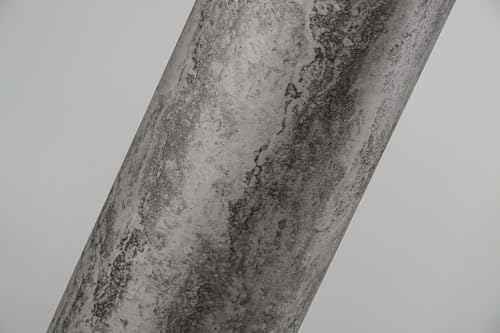 VViViD Grey Concrete Textured Finish Vinyl Sheet Film (Bulk ROLL - 48 Inch x 15ft) - size: BULK ROLL - 48" x 15ft