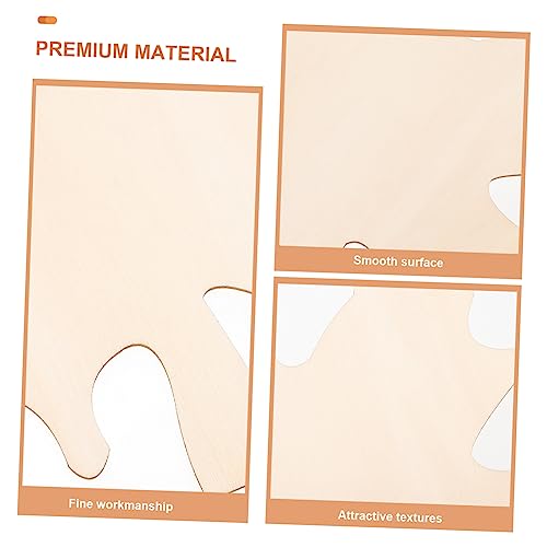 Veemoon 6pcs Mini Cutting Board Maple Leaf Shape Blank Boards for Thanksgiving Christmas Decor for Photography Props Fruit Serving Platters Unfinished Crafting Tray