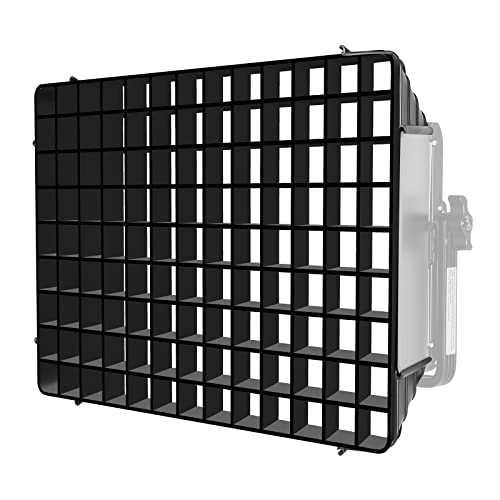 GVM Foldable Softbox Diffuser with Grid Beehive for RGB 1500D Series LED Video Light, Suitable for Studio Lighting, Portrait Photography, Video Lighting, Led Panel