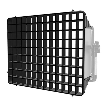 GVM Foldable Softbox Diffuser with Grid Beehive for RGB 1500D Series LED Video Light, Suitable for Studio Lighting, Portrait Photography, Video Lighting, Led Panel