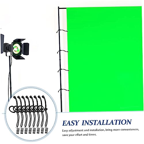 8Pcs Backdrop Support Clips Practical Photography Background Fixing Holders for Wrinkle Display and Secure Attachment Photo and Video