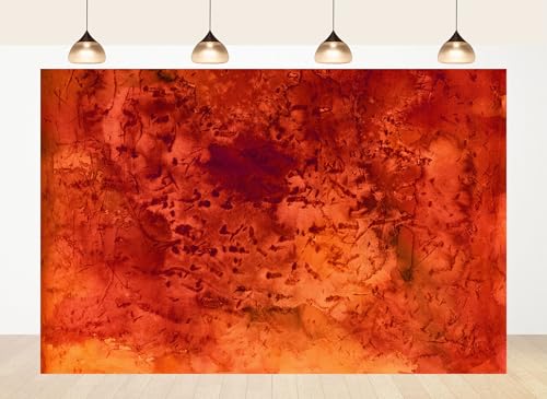 15x10ft Fabric Red Watercolor Texture Backdrop Abstract Art Surface Photography Background for Art Party Decor Home Wall Hanging Tapestry Photo Props - size: 15x10ft
