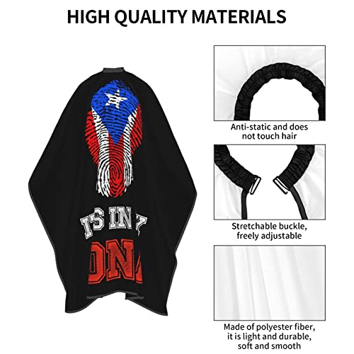 Puerto Rico Barber Cape With Adjustable Closure, Hairdressing Haircut Apron Barber Cover Gown For Hairdresser Styling Home - color: Puerto Rico