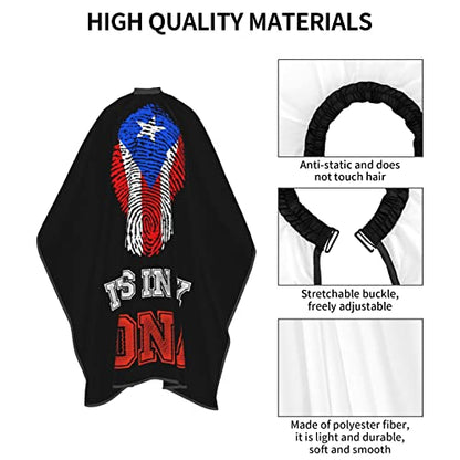 Puerto Rico Barber Cape With Adjustable Closure, Hairdressing Haircut Apron Barber Cover Gown For Hairdresser Styling Home - color: Puerto Rico