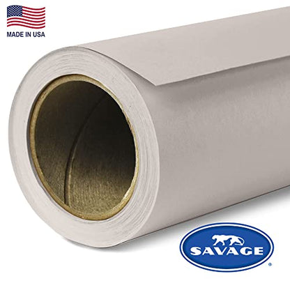 Savage Seamless Paper Photography Backdrop - #12 Studio Gray (53 in x 36 ft) for Youtube Videos, Live Streaming, Interviews and Portraits - Made in USA - size: 53 in x 36 ft