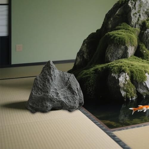 Artificial Landscape Rock Decorative Outdoor Hotels Patio Sculpture Multifunctional Prop Realistic Model Ornament, Style C