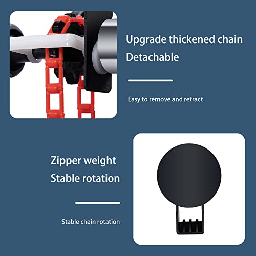 ZLY Double Roller Wall Mounting Manual Background Support System,Photo Background Ceiling Holder,for Photography, Live Streaming, Including 2 Double Hooks, 4 Expand Bars, 2 Chains，Eight Screws