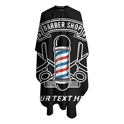 Custom Waterproof Barber Cape Personalized Text Barber Shop Salon Cape for Men Customized Hair Cutting Cape - color: Barber-3