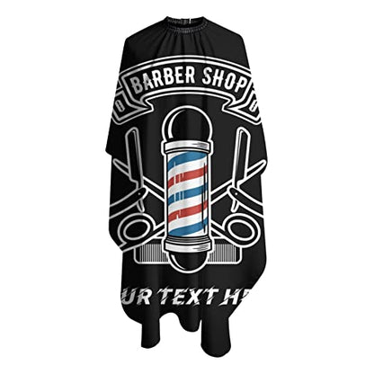 Custom Waterproof Barber Cape Personalized Text Barber Shop Salon Cape for Men Customized Hair Cutting Cape - color: Barber-3