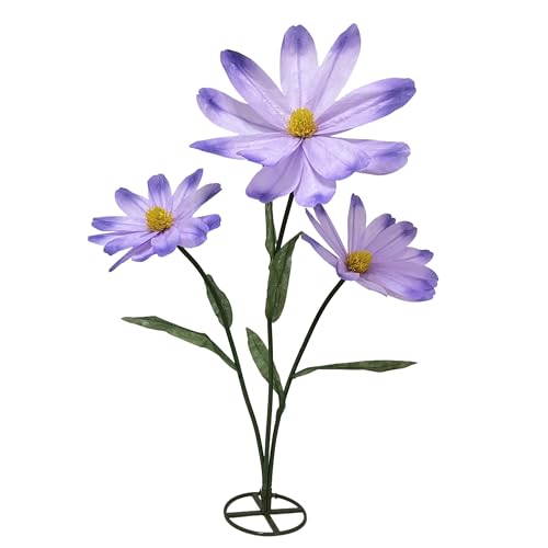 Giant Paper Flowers for Decoration, 5.9 Ft Large Daisy Flowers Artificial, Wedding Decorations for Reception, Halloween Birthday Party Background Garden Home Decor Shop Window Display - color: D-purple, size: 1 Base