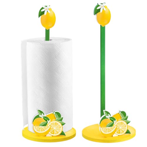 Namalu Lemon Paper Towel Holder Lemon Kitchen Decor Kitchen Fun Paper Towel Holder Dispenser for Bedroom Toilet Countertop Decor - style: Lemon