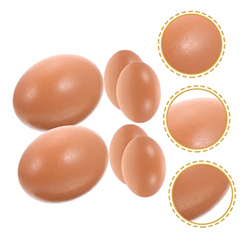 6pcs Fake Eggs for Crafting Artificial Eggs for Easter Decor and Home Styling for Festivals and Photography Props