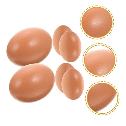 6pcs Fake Eggs for Crafting Artificial Eggs for Easter Decor and Home Styling for Festivals and Photography Props