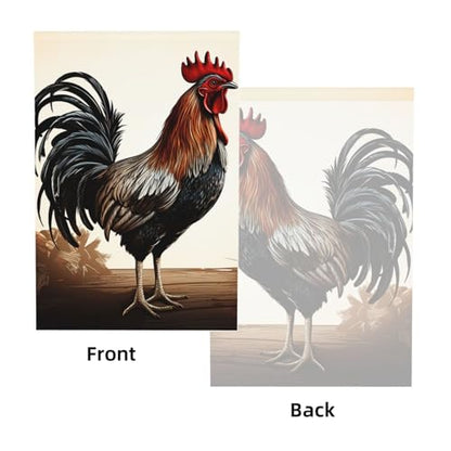 Rooster Backdrop Background for Photography 5x7ft Photobooth Professional Photo Backdrop Curtains Video Photography Studio Photo Backgrounds Banner Booth Background Screen Parties - color: Rooster