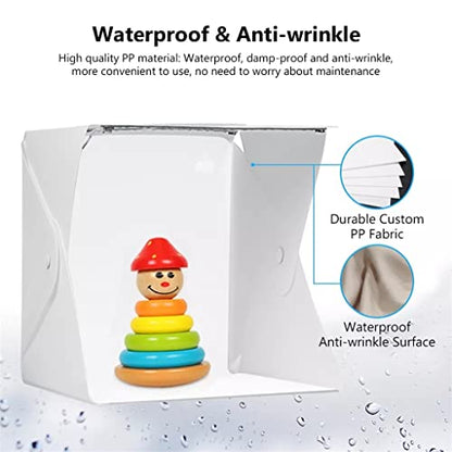 Photo Studio Light Box Mini Portable Photography Lighting Tent Soft Box Shooting Tent 6 Backdrops Led Kit