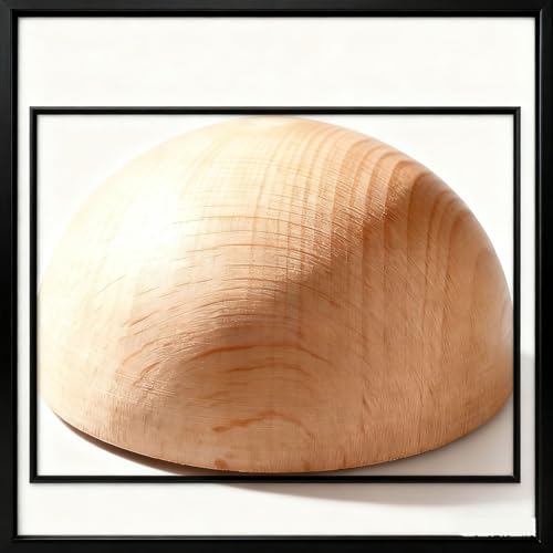 Natural Half Wooden Balls, Unfinished Beech Wood Hemisphere, Semicircle Smooth Wood Spheres for Crafts, DIY Projects and Home Decor, No Hole(Size:3cm（15pcs）) - size: 3cm（15pcs）