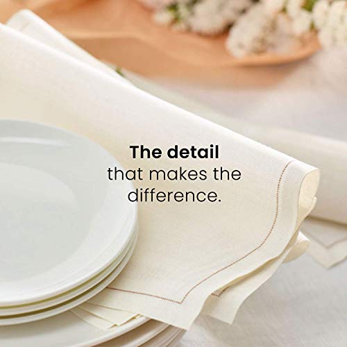 MY DRAP Basics Cotton Luncheon Napkin, Foggy Blue, 25 Units per roll - color: Foggy Blue