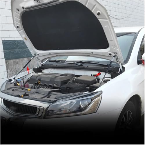 Compatible With Geely Emgrand 7 EC7 2014-2021 Refit Bonnet Hood Gas Shock Lift Strut Bars Support Rod Spring Bracket Car-styling(Dark Grey) - color: Dark Grey