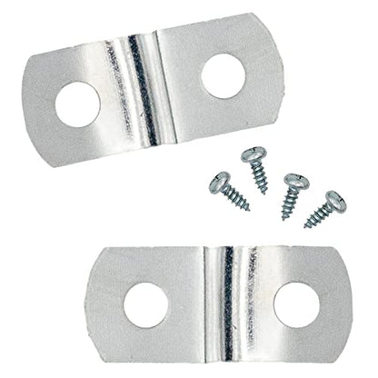 1/4" Depth Flat Offset Mounting Canvas Clips for Picture Framing Pack of 10 Plus #6 X 3/8" Pan-Head Screws Included - color: 10, size: 1/4 Inch