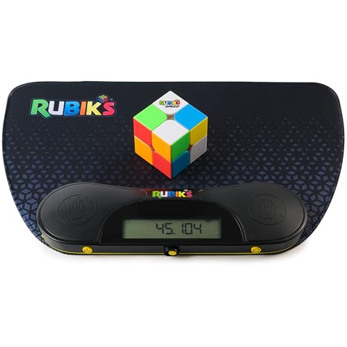 Rubik’s Cube, Speed Timer & Mat, Ergonomic Display Device & Precision Timing Mat for Competitive Speedcubing Brain Teaser Puzzle for Adults Problem-Solving Brain Teaser Fidget Toy for Kids Ages 8 & Up - color: Rubiks Speed Timer and Mat