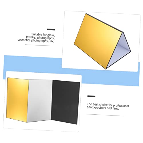 jojofuny Photography Collapsible Reflector A4 Size Reverse Plate Tool White Balance Card for Glass Jewelry Cosmetics Food Photography