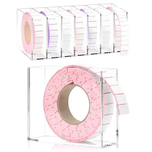 Double Sided Foam Tape Pre Cut 3/4 X 1/2 Inch EVA Foam Adhesive Squares Roll with Acrylic Storage Box 3D Foam Squares for Crafts Arts Sewing DIY Office Supplies (Tape+Box, Pink) - color: Pink, style: Tape+Box