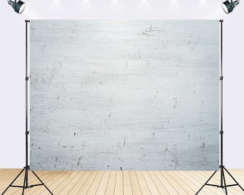 Trykid 17x10ft White Distressed Wood Backdrop Textured Rustic Vintage Surface Photography Background Classic Home Themed Party Decoration Tapestry Photo Booth Prop Fabric - size: 17x10ft