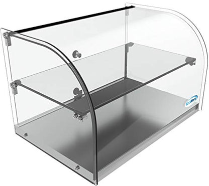 KoolMore - DC-2C 22" Commercial Countertop Bakery Display Case with Front Curved Glass and Rear Door - 1.5 cu. ft. - size: 22 in. - 2 Shelves