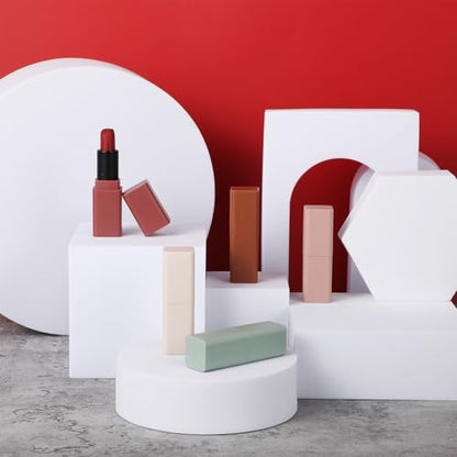 10 Pcs Geometric Cube Product Photography Props Set, Hard Foam Photography Background Props for Product Photo Shooting, White
