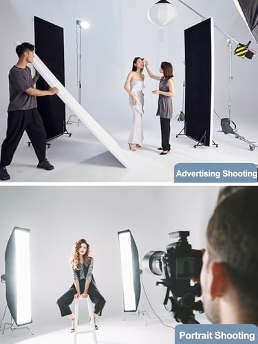 Godox DP400IIIV Studio Flash Light Kit for Photography,400Ws Photography Lighting Kit with Bowens Mount Softbox,Tripod Stand,GN87 2.4G X System Strobe Flash for Portrait Product Studio Shooting