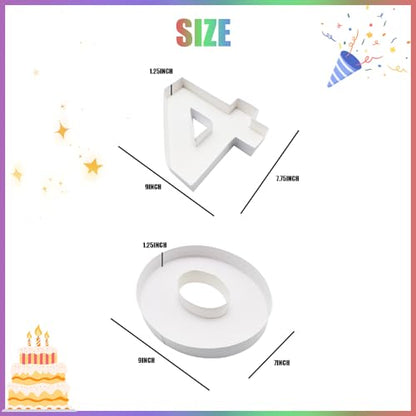 Charcuterie Cardboard Number Fillable Shaped Treat Decorative Box Anniversary Birthday Table Centerpiece (40 Style, 9inch) - size: 9inch, style: 40 Style
