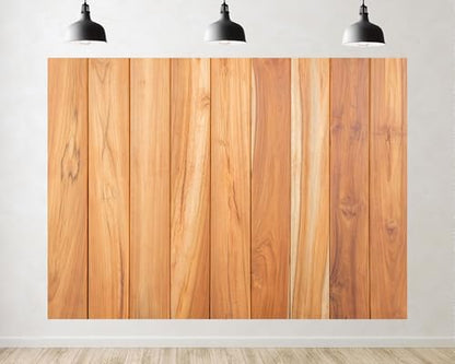 Trykid 15x10ft Light Brown Wood Plank Backdrop Clean Minimal Rustic Style Photography Background Studio Portrait Home Decor Product Shoot Tapestry Party Decoration Photo Studio Prop Fabric - size: 15x10ft