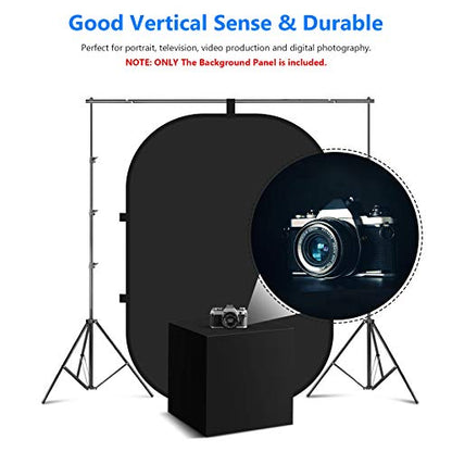 NEEWER Chromakey Backdrops, Double Sided Black Screen and White Screen, 2 in 1 Collapsible and Reversible Background for Photography, Gaming and Live Streaming, 5'×6.6'/1.5m×2m (Black/White) - color: Black/White