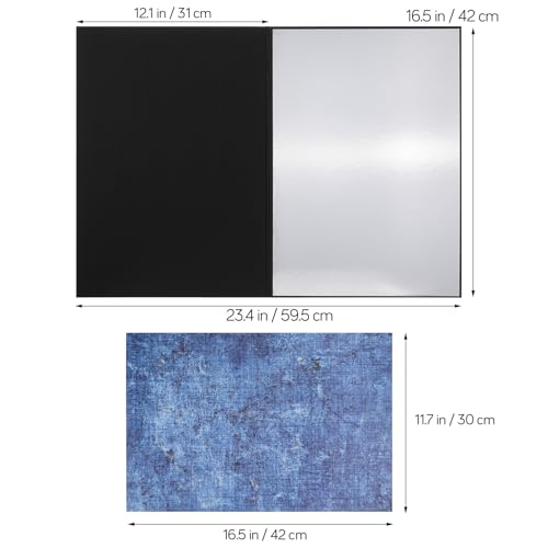 NUOBESTY Photo Backdrop Boards Set 15 Pieces Textured Photography Panels for Food Jewelry Flat Lay Product Photoshoot with Carry Bag and Clips, Portable Small Backdrops for Content Creators