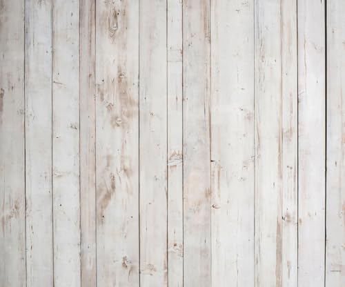 Kate White Wood Floor Mat Photography Floor Mat Newborn Photography Props Rubber Wooden Wall Flooring Backdrop for Professional Photographer 8x5ft - color: White Wood 2, size: 8x5ft