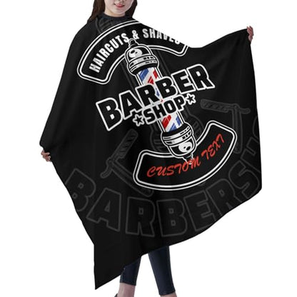 Custom Barber Cape, Personalized Haircut Salon Cape for Men - color: Barber Style 3