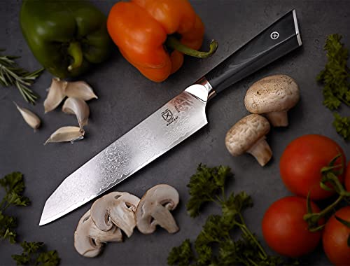 Mercer Culinary M13786 Premium Grade Super Steel, 7-Inch Santoku Knife, G10 Handle - style: Santoku Knife G10 Handle 7 Inch