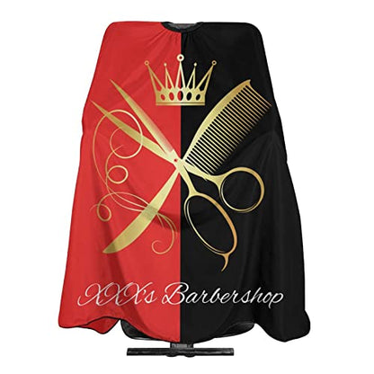 Custom Waterproof Barber Cape Personalized Text Barber Shop Salon Cape for Men Customized Hair Cutting Cape - color: Barber2