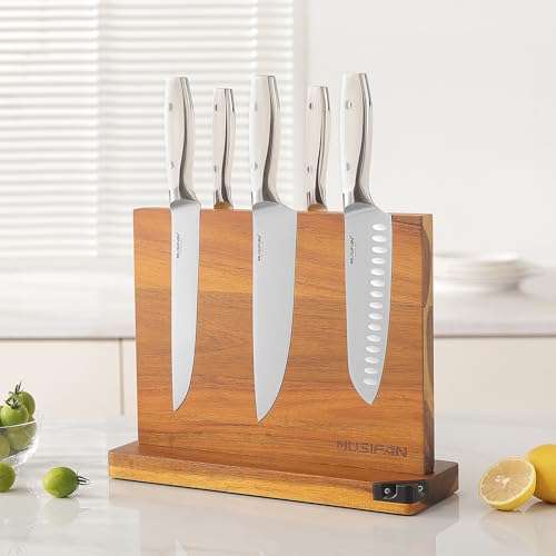 Magnetic Knife Block - Magnetic Knife Holder - Magnetic Knife Stand- Cutlery Display Stand and Storage Rack（sharpener) - style: Magnetic Knife Block ( sharpener )