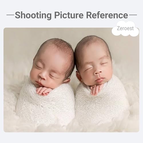 Zeroest Newborn Photo Prop Stretch Knit Wrap for Baby Photography Newborn Photoshoot Outfits Boys Girls Posing Blanket (White) - color: White