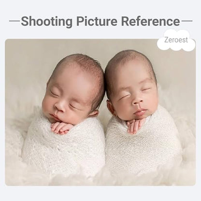 Zeroest Newborn Photo Prop Stretch Knit Wrap for Baby Photography Newborn Photoshoot Outfits Boys Girls Posing Blanket (White) - color: White