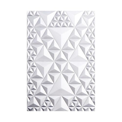Briartw 3D Embossing Folder for Card Making Adding Textured Detail to Paper Crafting 6.3x4.5inch Clear Texture Plate Perfect for Heavyweight Cardstock (≥250gsm/92lb),Triangle Art Texture Template - color: Triangle Art