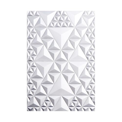 Briartw 3D Embossing Folder for Card Making Adding Textured Detail to Paper Crafting 6.3x4.5inch Clear Texture Plate Perfect for Heavyweight Cardstock (≥250gsm/92lb),Triangle Art Texture Template - color: Triangle Art